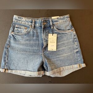 NWT ZARA HIGH WAISTED MOM FIT JEANS SIZE 8